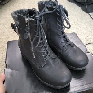 Torrid Black Combat & Moto Boots